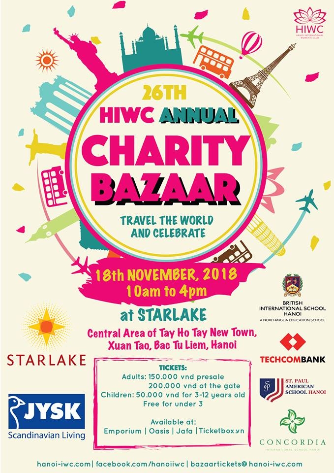 Tại Starlake một sự kiện lớn sắp diễn ra – Hội chợ từ thiện hàng năm HIWC 2018